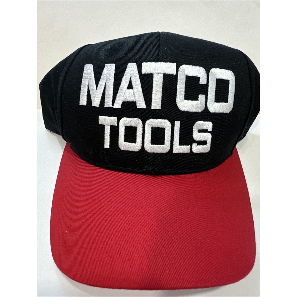 NEW Matco Tools Hat Cap Snap Back Black Mens One Size Winner's Circle Red Twill